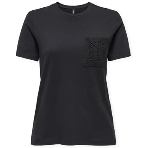 Only Only  Majice kratkih rukava Top Enja Life Pocket - Black  Only