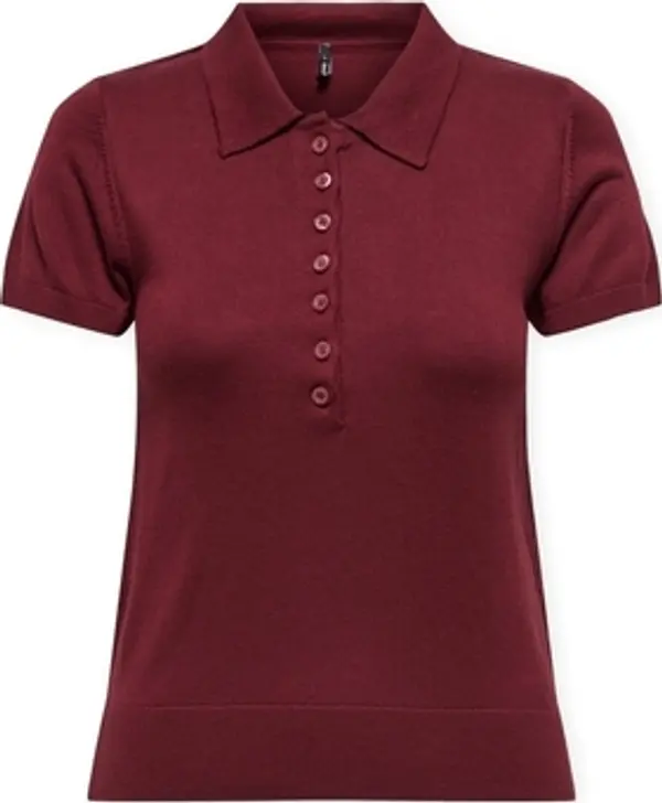 Only Only  Polo majice kratkih rukava Polo Catherine - Cabernet  Only