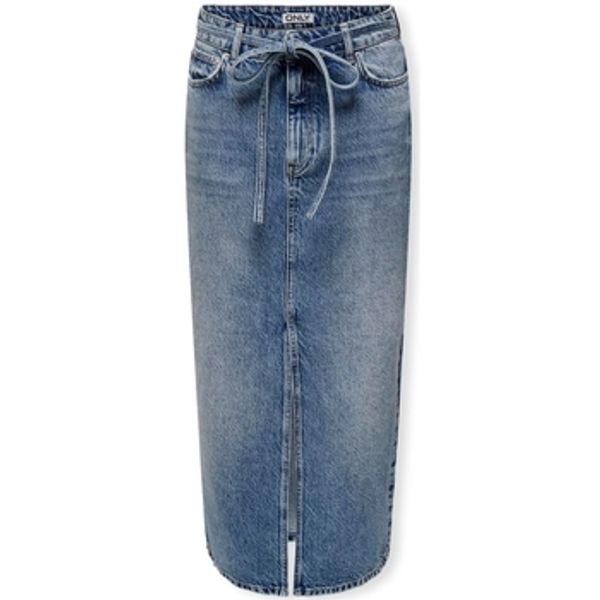Only Only  Suknje Gianna Belted Skirt - Medium Blue Denim  Only