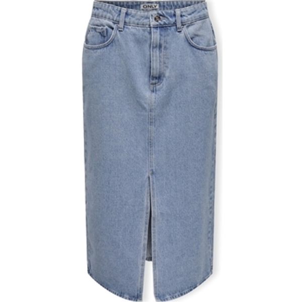 Only Only  Suknje Noos Bianca Midi Skirt - Light Blue Denim  Only