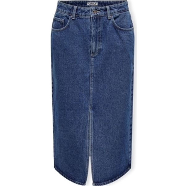 Only Only  Suknje Noos Bianca Midi Skirt - Medium Blue Denim  Only