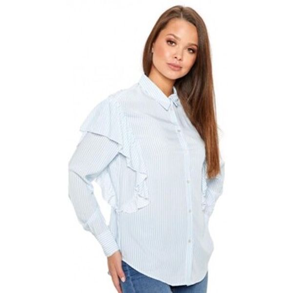 Only Only  Topovi i bluze Betty Shirt - Cloud Dancer Light Blue  Only