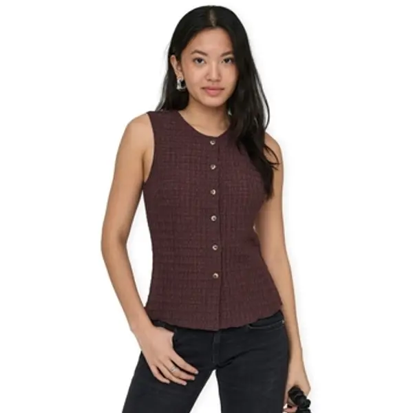 Only Only  Topovi i bluze Noos Top Ilse - Deep Mahogany  Only