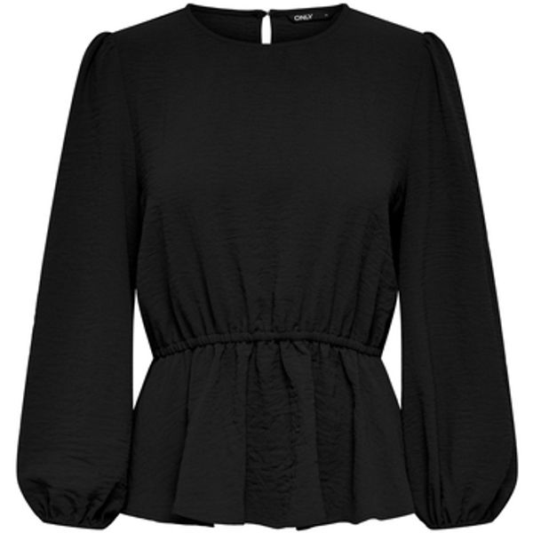 Only Only  Topovi i bluze ONLMETTE DAR L/S O-NECK TOP NOOS WVN 15240593  Only