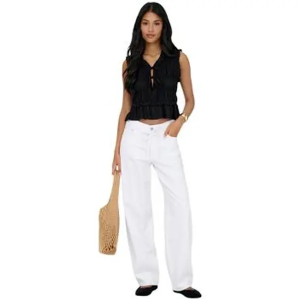 Only Only  Traperice ravnog kroja ONLGIANNA MW STRAIGHT DOT DNM NOOS 15363227  Only