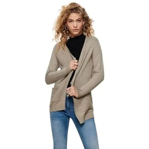 Only Only  Veste i kardigani Lesly Open Knitted Cardigan - Beije  Only