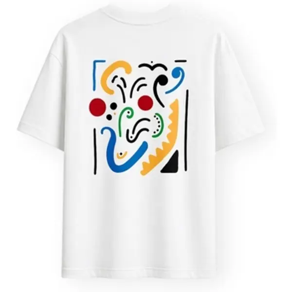 Organic Monkey Organic Monkey  Majice kratkih rukava The Art T-Shirt - White  Organic Monkey