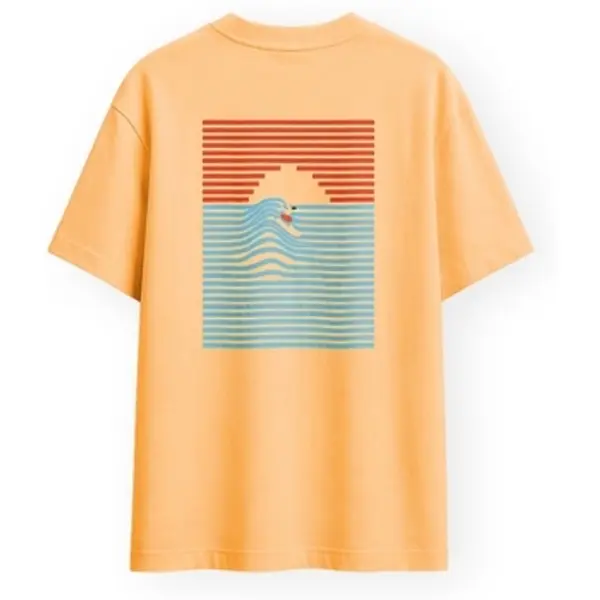 Organic Monkey Organic Monkey  Majice kratkih rukava The Wave T-Shirt - Yellow Mango  Organic Monkey