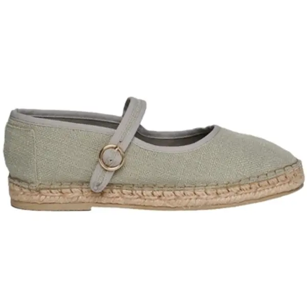 Paez Paez  Espadrile Mary Jane Raw W - Linen Laurel Green  Paez