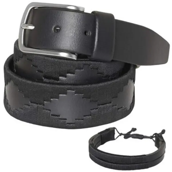 Pelpe Pelpe  Remeni POLO Negro Cinturón argentino FBM Negro  Pelpe