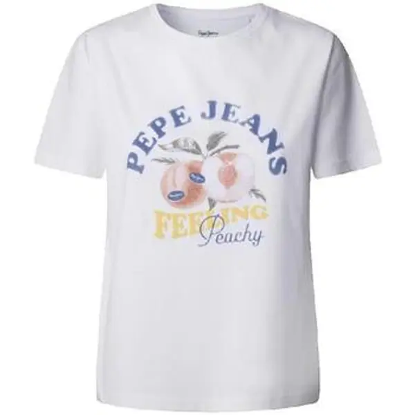 Pepe jeans Pepe jeans  Majice kratkih rukava T-shirt Pepe Jeans Venusa blanc manches courtes col rond  Pepe jeans