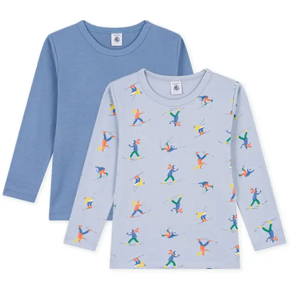 Petit Bateau Petit Bateau  Majice dugih rukava TSML X 2  Petit Bateau