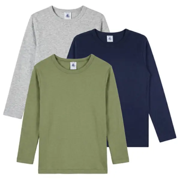 Petit Bateau Petit Bateau  Majice dugih rukava TSML X 3  Petit Bateau