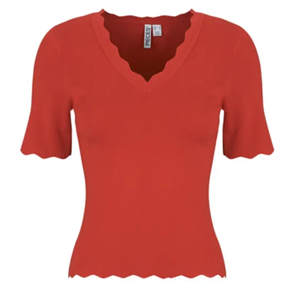 Pieces Pieces  Topovi i bluze PCJULINE SS V-NECK KNIT  Pieces
