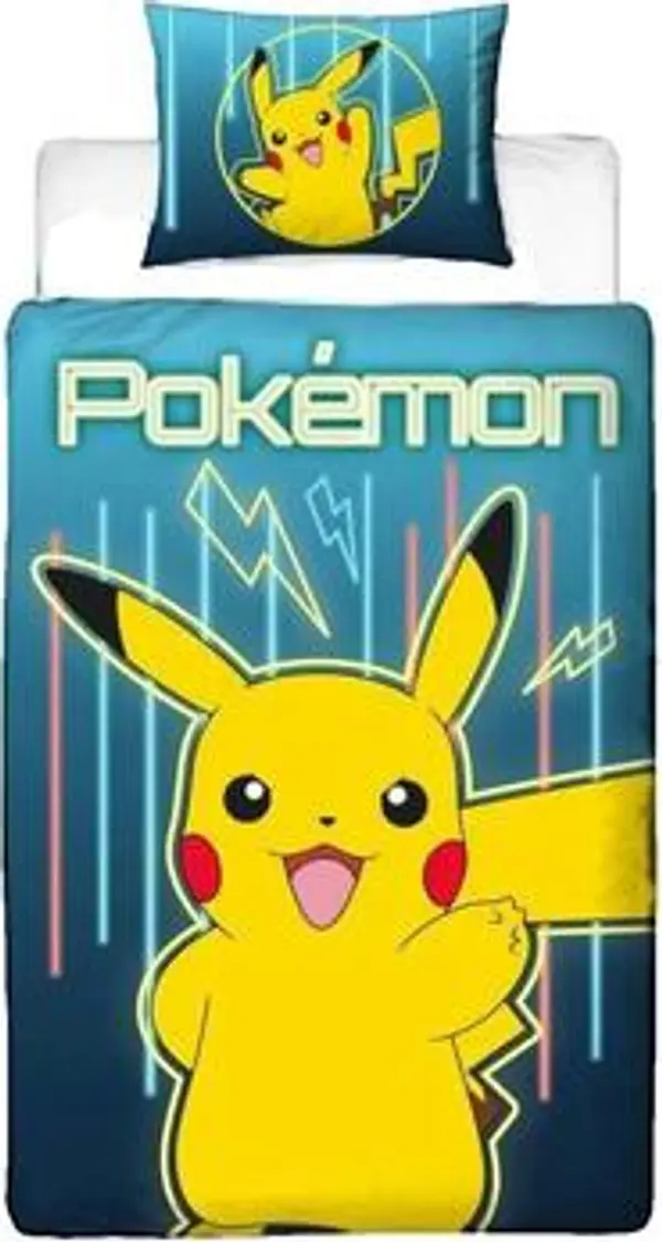 Pokemon Pokemon  Posteljina Parure de lit  Pikachu réversible jaune  Pokemon