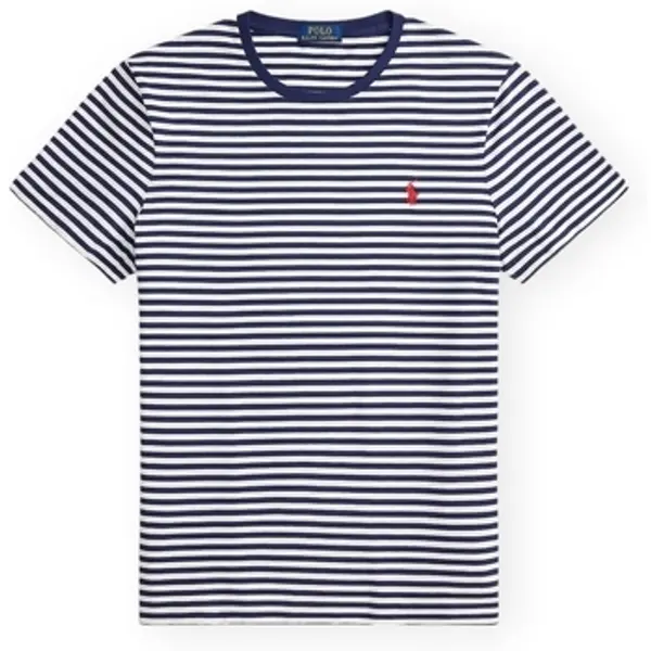 Polo Ralph Lauren Polo Ralph Lauren  Majice kratkih rukava Custom Slim Fit Striped T-Shirt - Navy/White  Polo Ralph Lauren