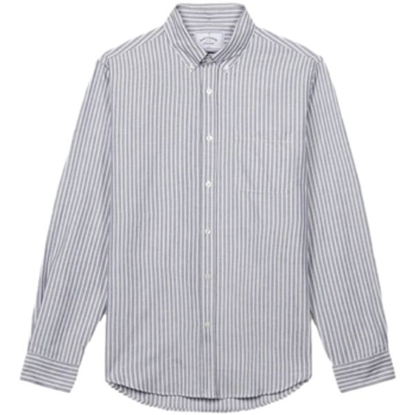 Portuguese Flannel Portuguese Flannel  Košulje dugih rukava Belavista Stripe Shirt - Black  Portuguese Flannel