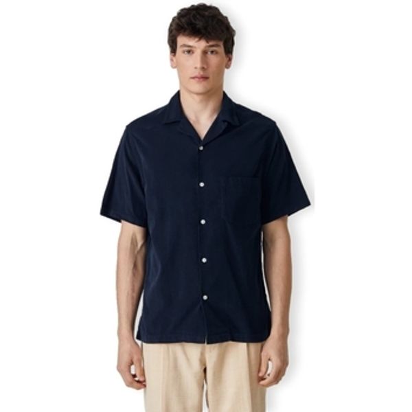 Portuguese Flannel Portuguese Flannel  Košulje dugih rukava Cord Camp Collar Shirt - Navy  Portuguese Flannel