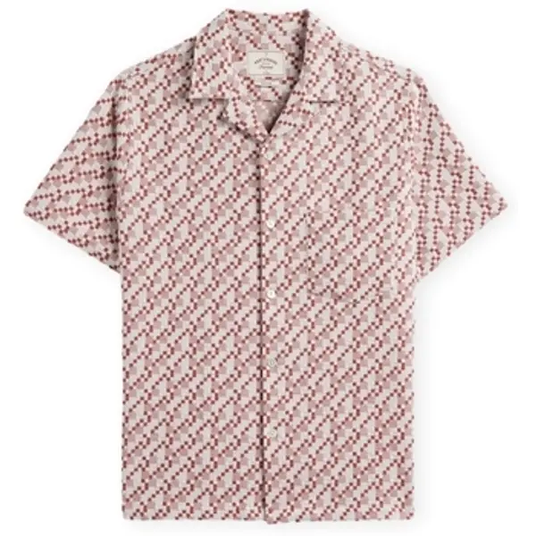 Portuguese Flannel Portuguese Flannel  Košulje kratkih rukava Mosaic Shirt - Clay  Portuguese Flannel