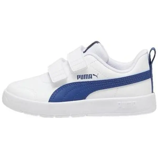 Puma Puma  Niske tenisice Baskets basses  Courtflex V3 V blanches avec accents bleus  Puma
