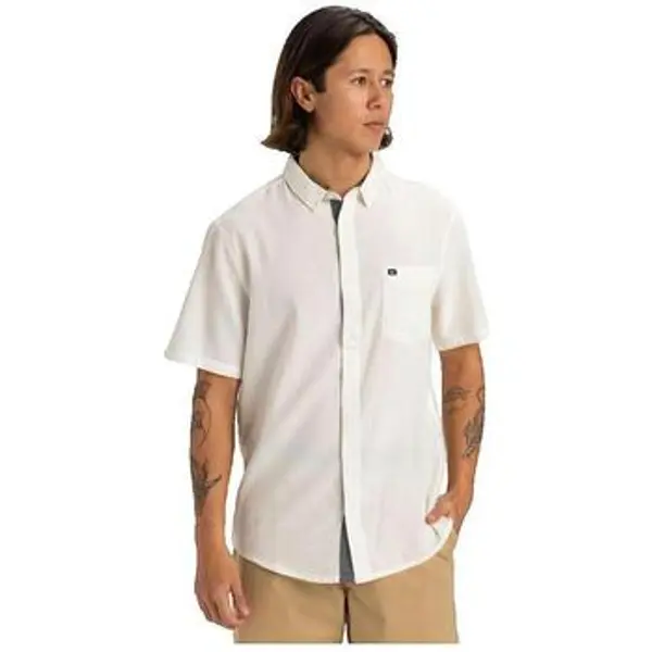 Quiksilver Quiksilver  Košulje kratkih rukava Chemise manches courtes  Time Box blanche  Quiksilver