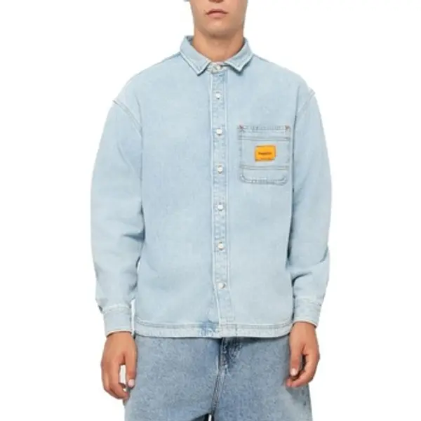 Replay Replay  Košulje dugih rukava Camisas Hombre Modèle Denim Shirt  Replay