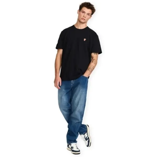 Revolution Revolution  Majice / Polo majice Application T-Shirt 1456 NEG - Black Melange  Revolution