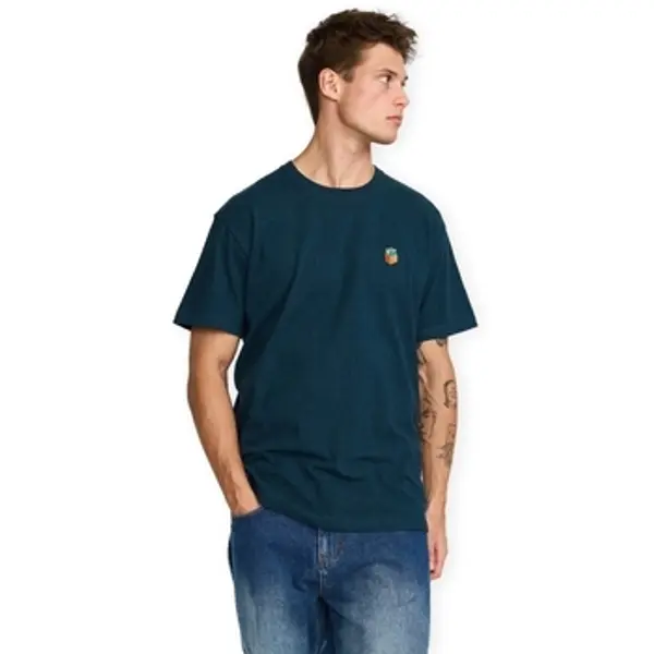 Revolution Revolution  Majice / Polo majice Application T-Shirt 1456 SIX - Dark Petrol Melange  Revolution
