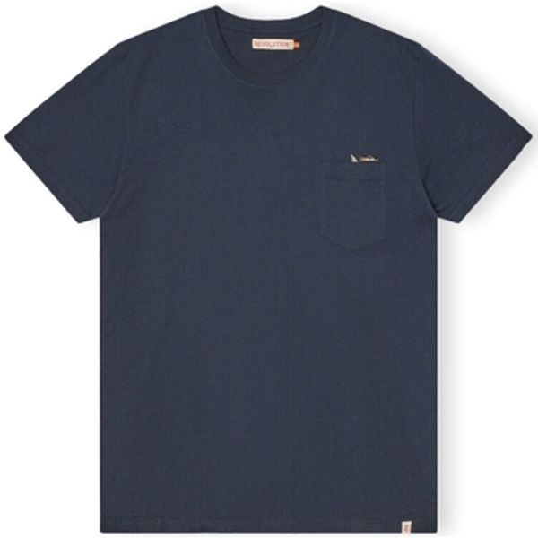 Revolution Revolution  Majice / Polo majice T-Shirt Regular 1365 SHA - Navy  Revolution
