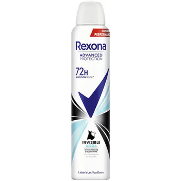 Rexona Rexona  Dezodoransi Invisible Aqua Spray Deodorant 72h - 200 ml  Rexona