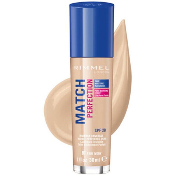 Rimmel London Rimmel London  Tekući puderi i primeri Match Perfection Foundation - 81 Fair Ivoiry  Rimmel London