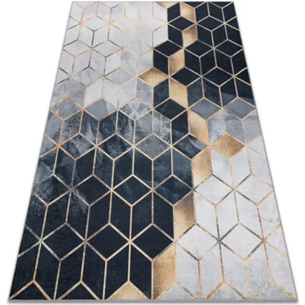 Rugsx Rugsx  Tepisi ANDRE 1171 pranje tepiha Kocka, geometrijski protu 80x150 cm  Rugsx