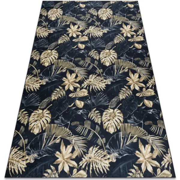 Rugsx Rugsx  Tepisi ANDRE 1311 pranje tepiha Monstera lišće protukli 80x150 cm  Rugsx