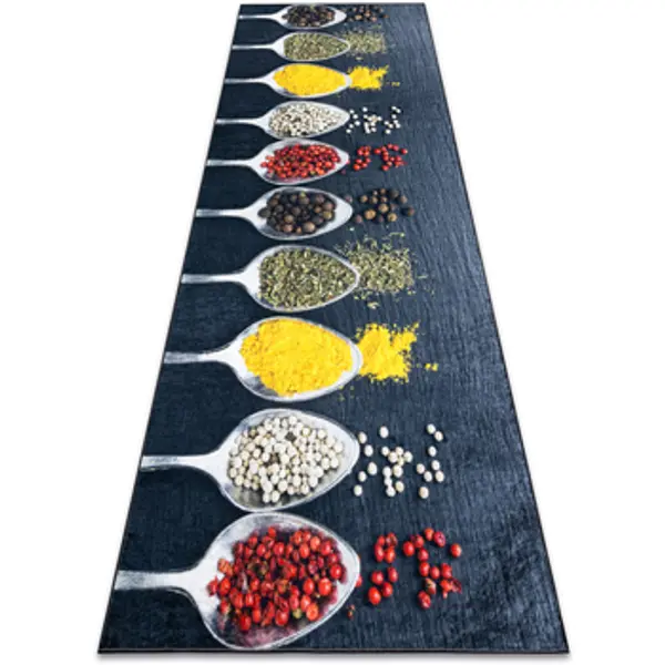 Rugsx Rugsx  Tepisi ANDRE 42760 pranje tepiha Žlice, začini kuhinja, 80x200 cm  Rugsx