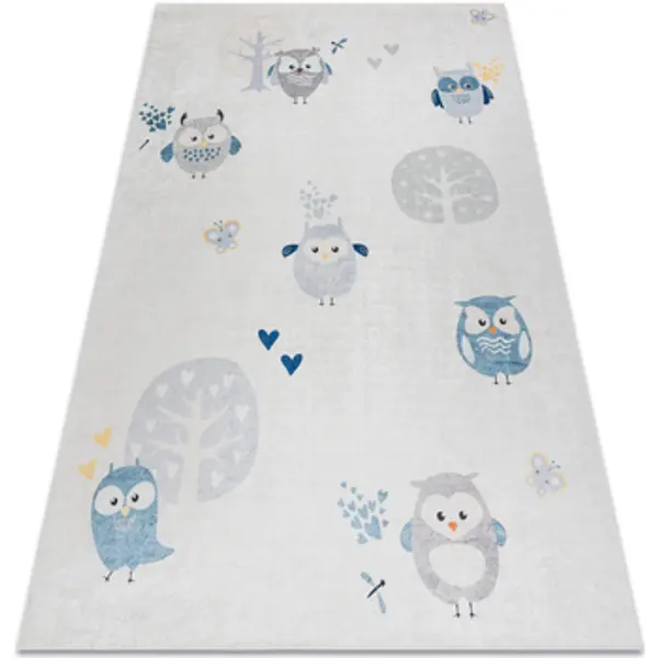 Rugsx Rugsx  Tepisi BAMBINO 1161 pranje tepiha Sove za djecu 80x150 cm  Rugsx