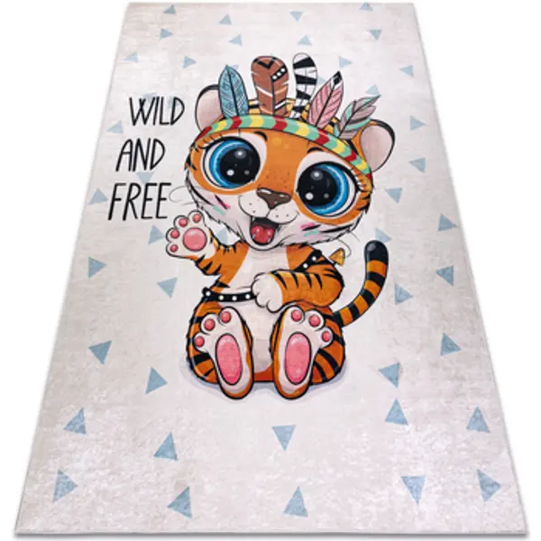 Rugsx Rugsx  Tepisi BAMBINO 1960 pranje tepiha Tigar, Indijanac za 120x170 cm  Rugsx
