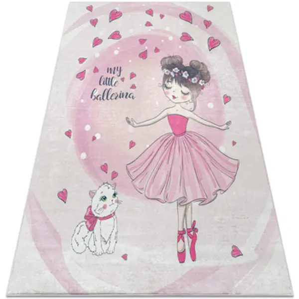 Rugsx Rugsx  Tepisi BAMBINO 2161 pranje tepiha Balerina, maca za 160x220 cm  Rugsx