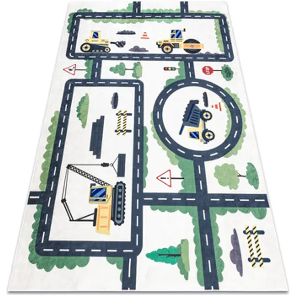 Rugsx Rugsx  Tepisi BAMBINO 2223 pranje tepiha ulicama, automobili za 160x220 cm  Rugsx
