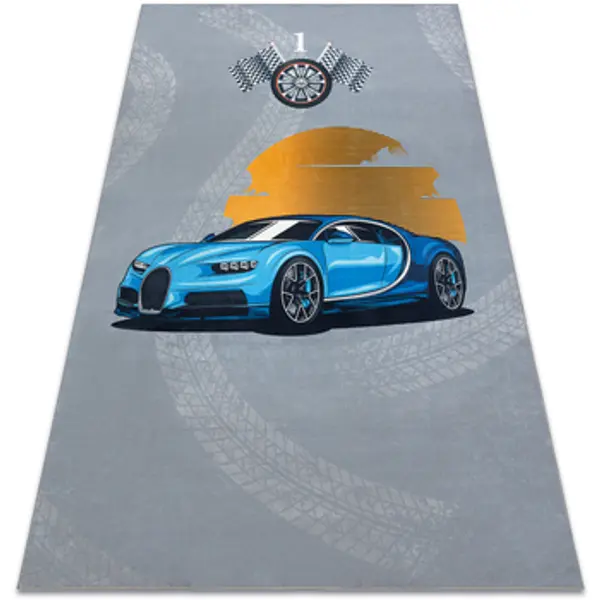 Rugsx Rugsx  Tepisi BAMBINO 41730 pranje tepiha Automobil, utrka za 200x290 cm  Rugsx