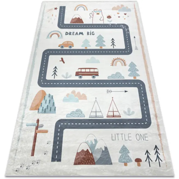 Rugsx Rugsx  Tepisi BAMBINO 46980 pranje tepiha Šuma, ulice za 200x290 cm  Rugsx