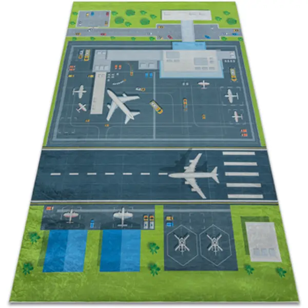 Rugsx Rugsx  Tepisi BAMBINO 46990 pranje tepiha Zračna luka, avioni 160x220 cm  Rugsx