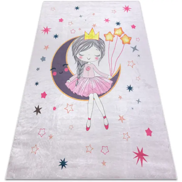 Rugsx Rugsx  Tepisi BAMBINO 48060 pranje tepiha Princeza, zvijezde za 200x290 cm  Rugsx