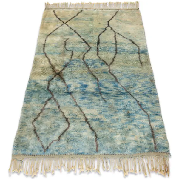 Rugsx Rugsx  Tepisi BERBER tepih MR4270 Beni Mrirt ručno tkan 120x185 cm  Rugsx