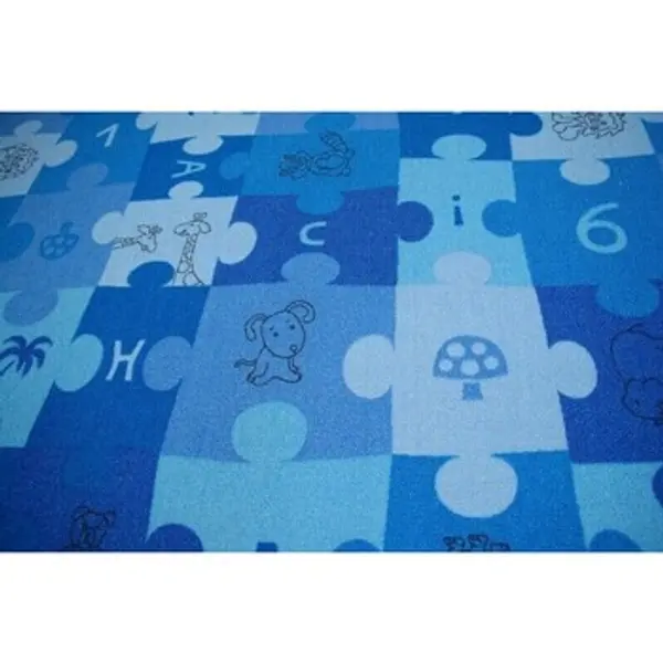 Rugsx Rugsx  Tepisi Dječji Tepih PUZZLE plava 100x100 cm  Rugsx