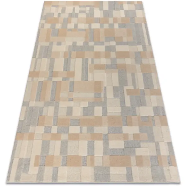 Rugsx Rugsx  Tepisi FLUX 461.117.SA130 vuneni tepih OSTA - Geometrijsk 60x120 cm  Rugsx