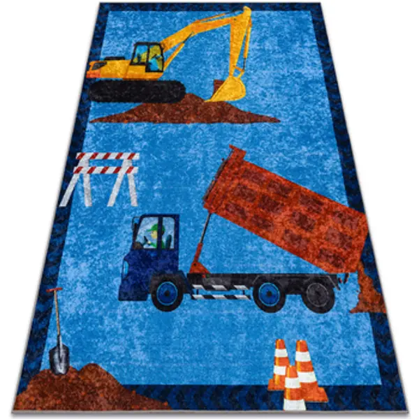 Rugsx Rugsx  Tepisi JUNIOR 51827.803 pranje tepiha Kamion, bager za 160x220 cm  Rugsx