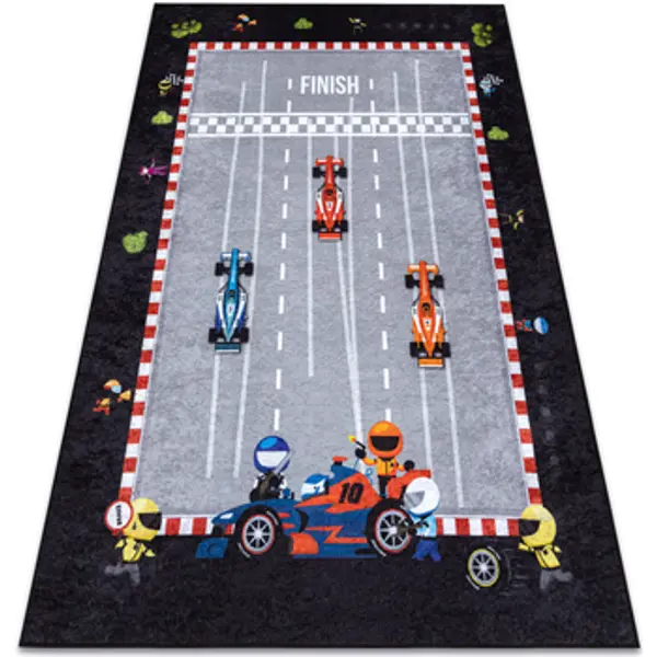 Rugsx Rugsx  Tepisi JUNIOR 52108.801 pranje tepiha Utrka, formula 1 200x290 cm  Rugsx