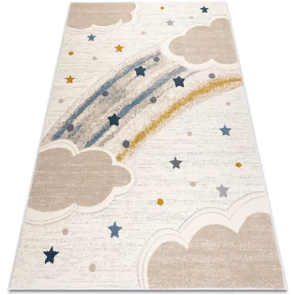 Rugsx Rugsx  Tepisi KIDDO tepih 5264 Bijela / krem, oblaci, 240x330 cm  Rugsx