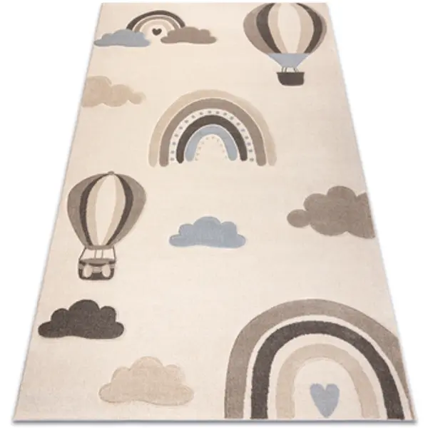 Rugsx Rugsx  Tepisi KIDDO tepih 5644 krem / bež, duga, 80x150 cm  Rugsx