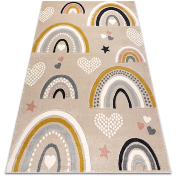 Rugsx Rugsx  Tepisi KIDDO tepih 6109 krem / bijeli, duga, 160x220 cm  Rugsx